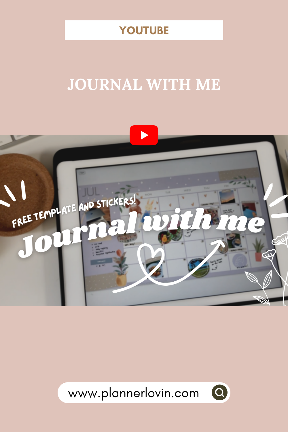 July Journal With Me - FREE template and digital stickers
