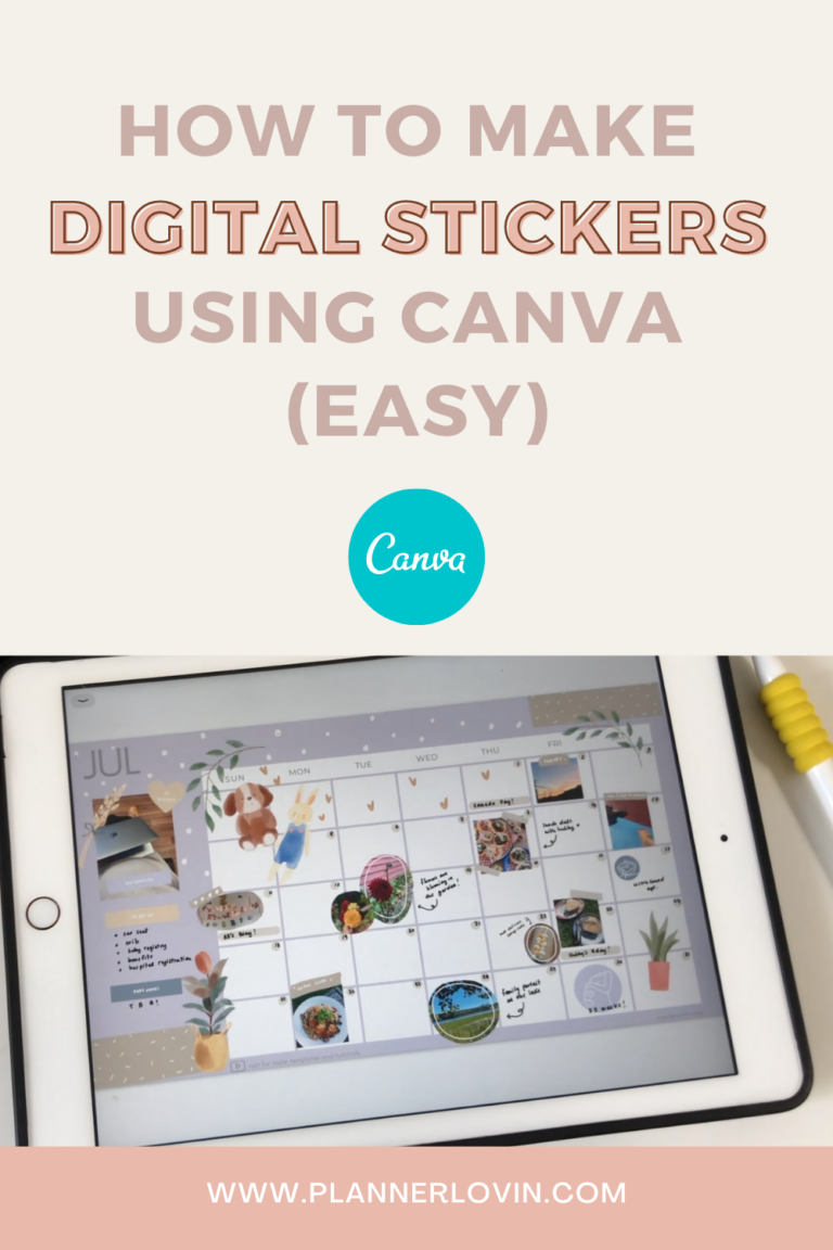 How to make digital stickers using Canva (easy) +  FREE stickers | Canva tutorial 