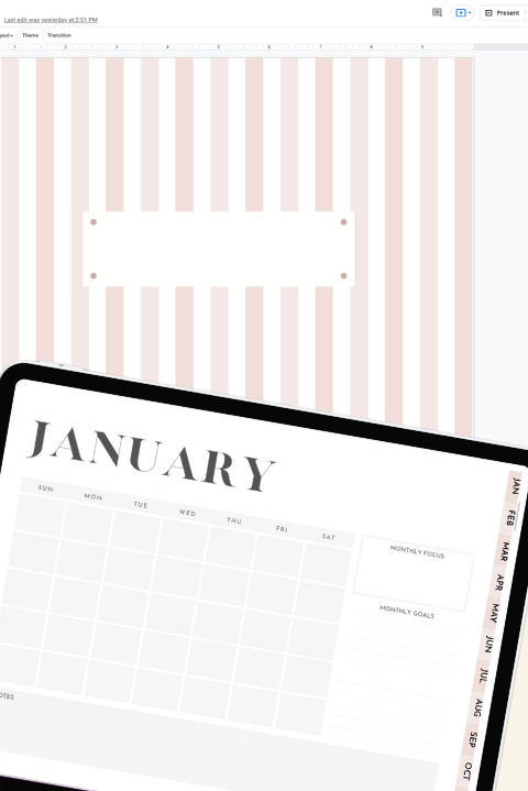 TUTORIAL: 📚 How to make a digital planner | Free Planner Download | Canva and Google Slides tutorial