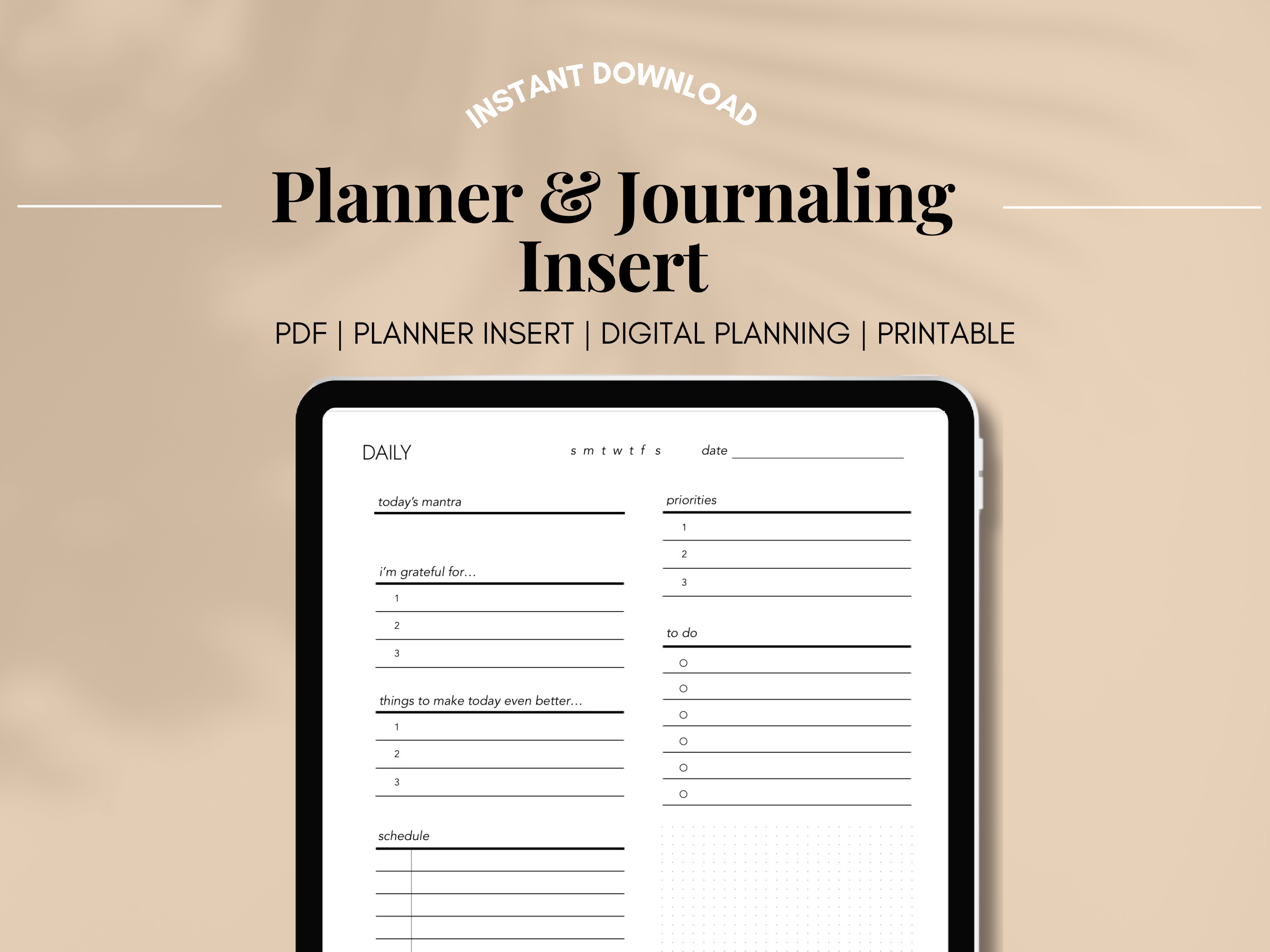 New Release | Planner & Journaling Insert