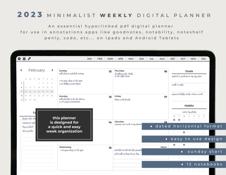 The best digital planners for GoodNotes in 2023