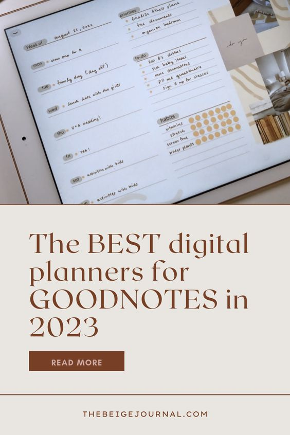The best digital planners for GoodNotes in 2023