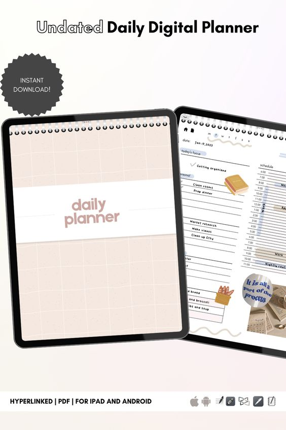 The NEW 2023 undated digital planner