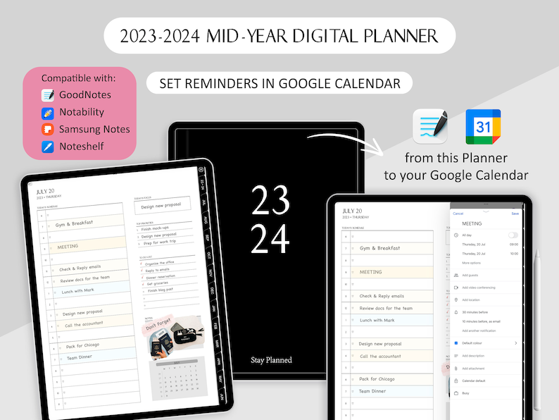 Best digital planner that syncs with google calendar