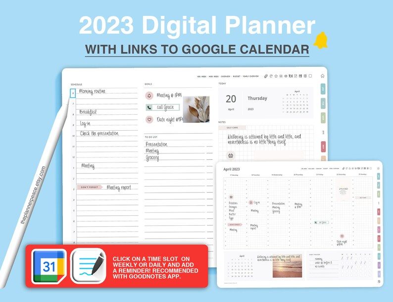 Best digital planner that syncs with google calendar