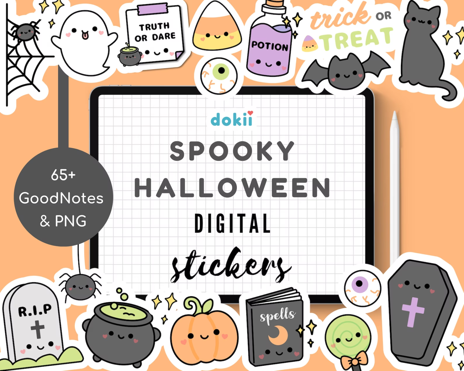 DIGITAL TAROT STICKERS Set for Digital Planner, Clip Art, Goodnotes Planner  Stickers, Pre-cropped Stickers for Goodnotes, Witchy Stickers 