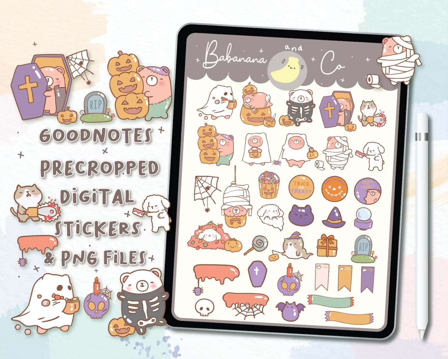 Sleepy Cat Digital Stickers Digital Planner Sticker Happy Sticker Pack  Goodnotes Sticker Goodnotes Planner 