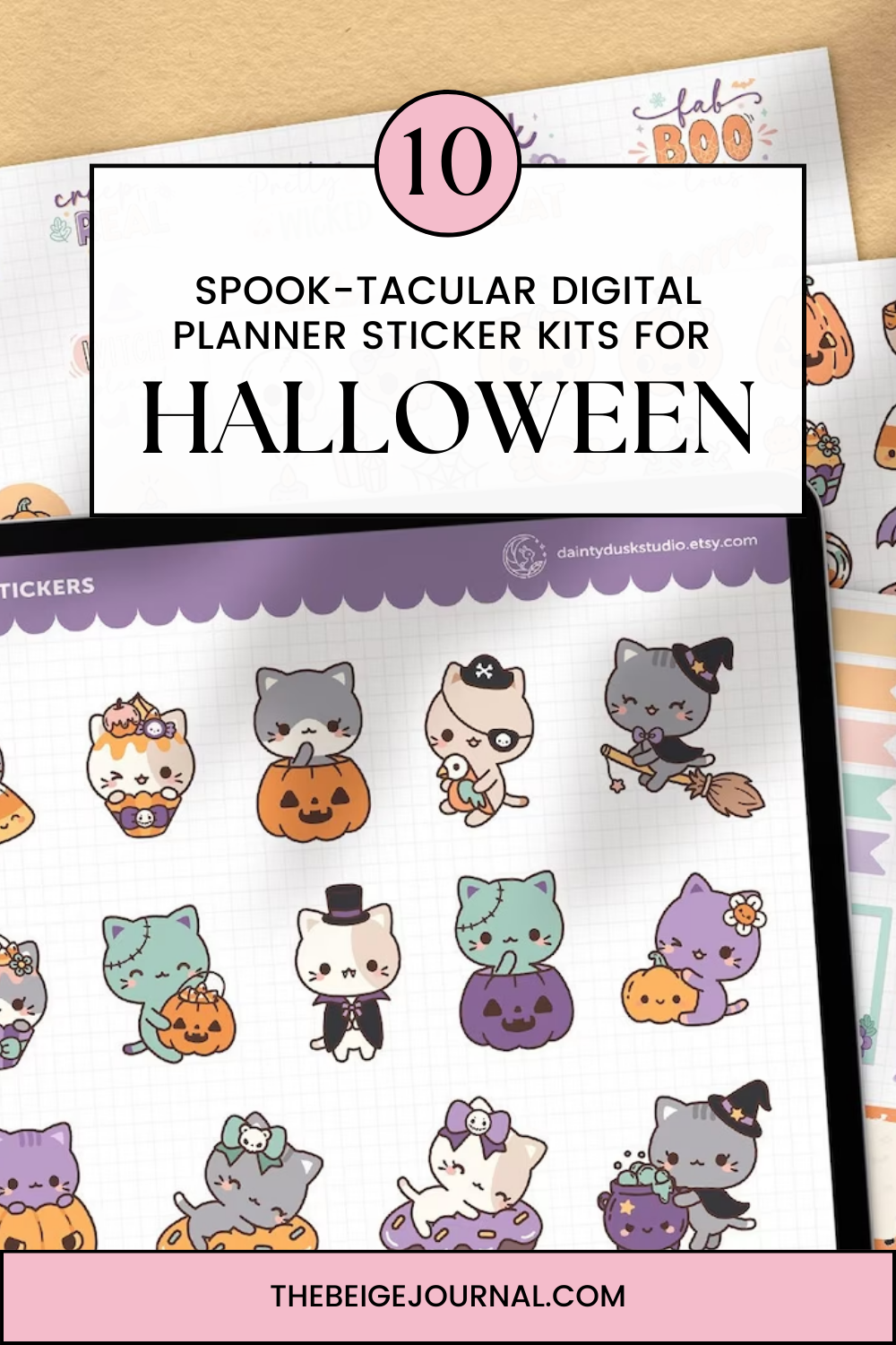 Witchy Digital Sticker Pack, Spiritual Stickers for Witchy Planner