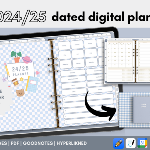 2024/2025 Dated midyear digital planner, MONDAY start